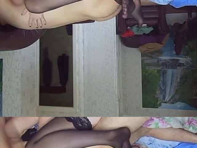 Russian Teen Amateur Couple - Screaming in Stockings