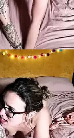 Small titted brunette amateur anal nailed at home