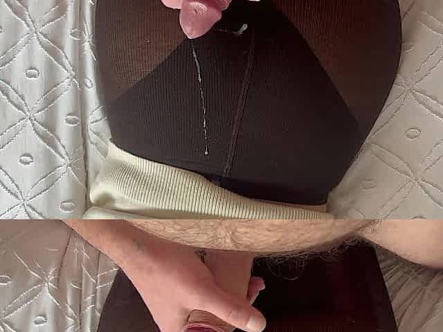 Amateur Cum on legs compilation