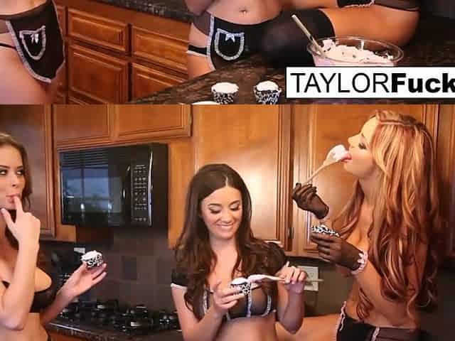 Jayden Cole, Taylor Vixen, and Emily Addison have some enjoyment