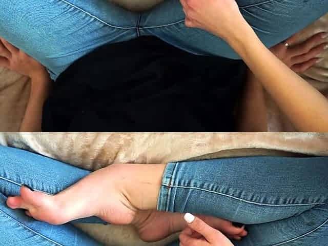 Amateur striptease and Solo masturbation