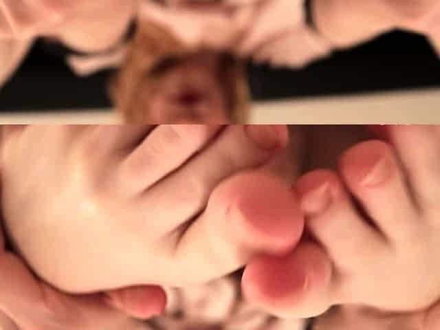 European amateur redhead masturbates on webcam