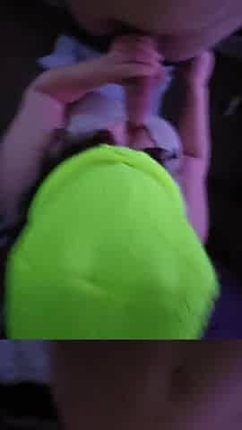 Breasty Babe Gives Me Head In Ski Mask