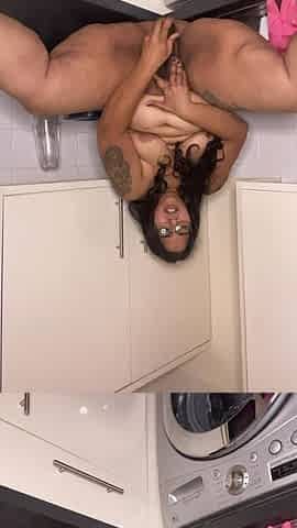 Filthy Squirting BBW in the Kitchen