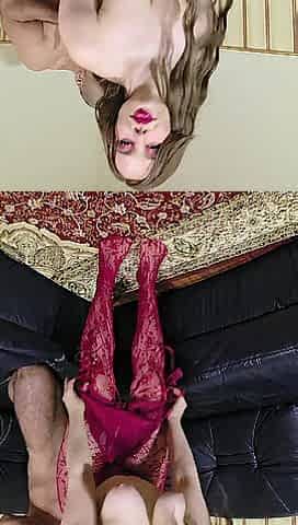 Tear apart my nylons! Hard doggy, riding from close and spunk fountain to the face!