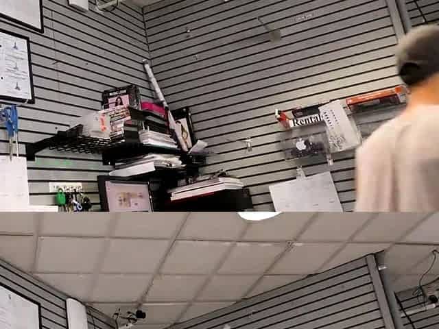 Spicy babe sucks and gets poked through gloryhole