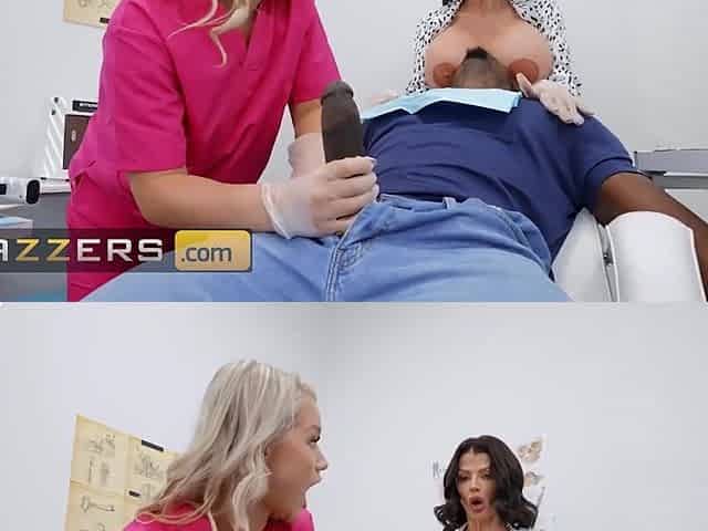 Black guy never enjoyed dentist appointment that much, as he id with Joslyn and Harley
