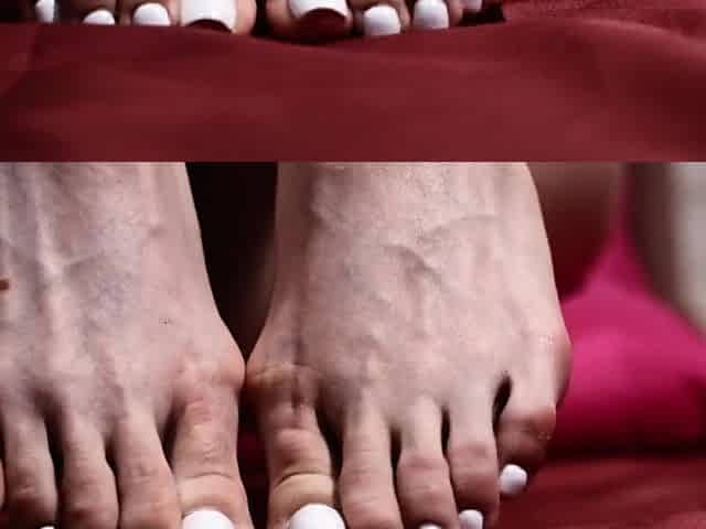 kisses and licks her feet Throat/Foot fetish Kira Loster