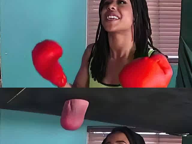 Ballbusting Foot Lovin Kira Noir Working Out With Balls