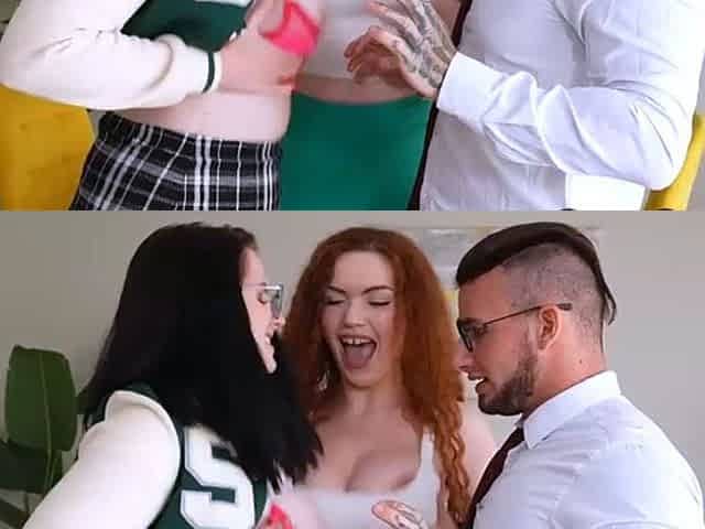 PAWG Besties Sharing Tutors Hard Dick on Anatomy Class