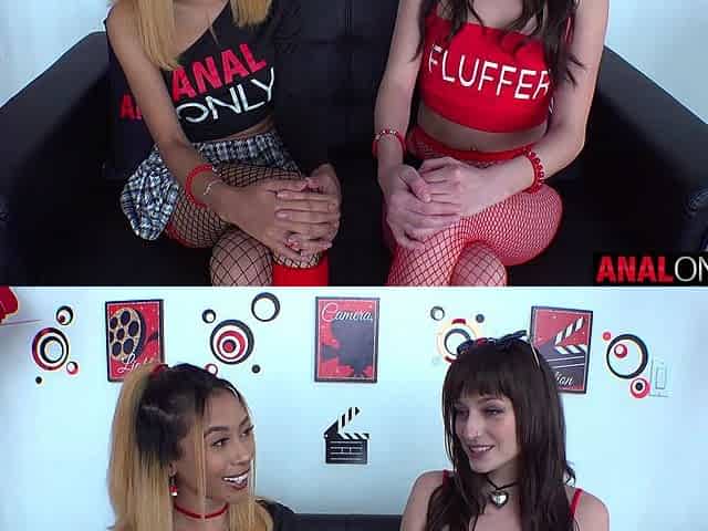 ANAL ONLY Banging Kalani Luana's butt with Lana Smalls help
