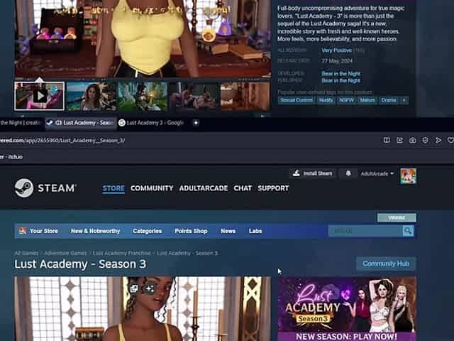 Lust Academy Season 3 Gallery [part 05] Porn Game Play [18+] Story-driven 3D Visual Novel Game