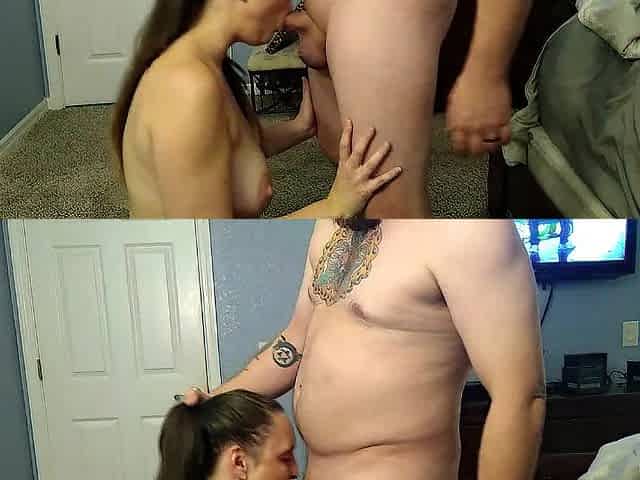 Hot Wife Gives Multi Angle Oral and Swallows Cum