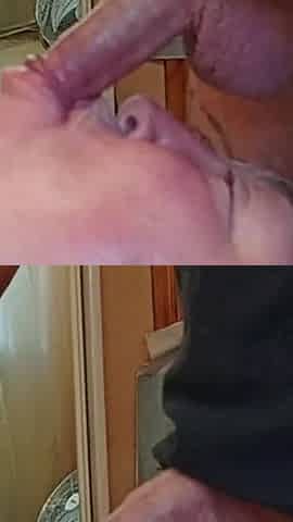I Jerk off My Dick and Shove It Down My Neighbor's Throat and Then Cum in Her Mouth