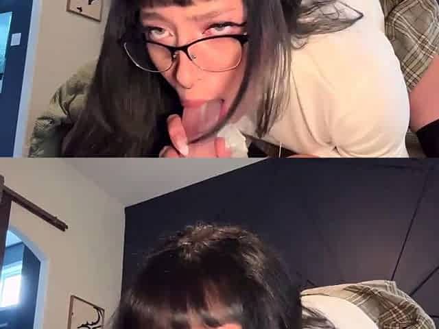 Shae Summers fucking a big cock close up
