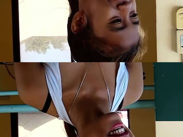 Nude young maid Merilyn bounces on fat love rocket