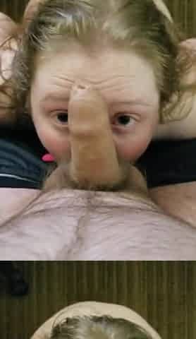 Teen Sucks Knob on Camera for the 1st Time