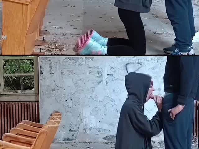 Slender Redhead Wife Sucks and gets Banged by 2 Guy in an Asylum