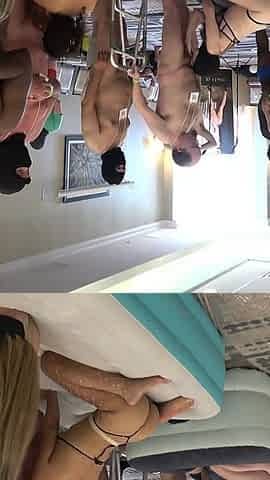 Rebel Rhyder's Gangbang Part 1 of 2 with 7 Fluffers Gonzo Style