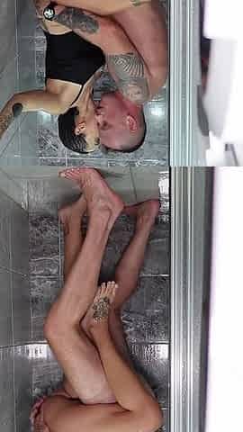 Sexy Stepmom Gets Fucked Hard in All Holes in the Shower!