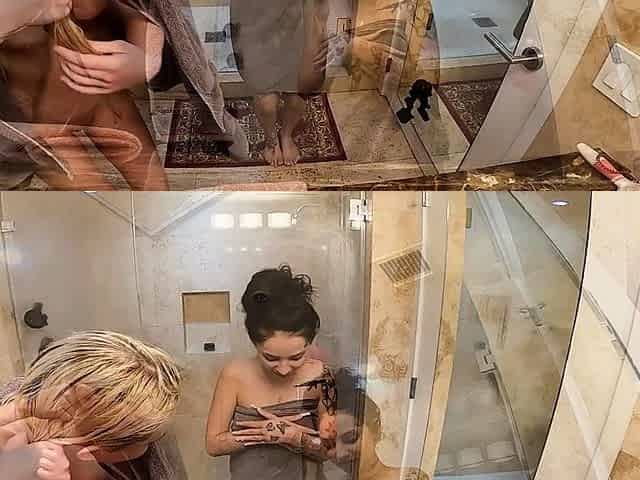 In the shower hidden cam