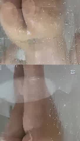 POV Stepsister in shower with water tap climax shaking cunt????????????????