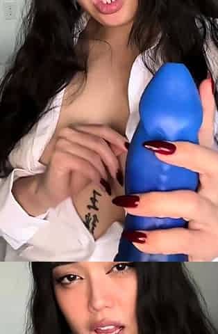 Asian MILF Sucks Big Cock And Jerks Out Cum