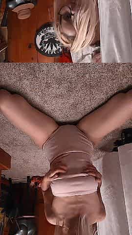 Undressing Pink Bodysuit And Playing with Myself