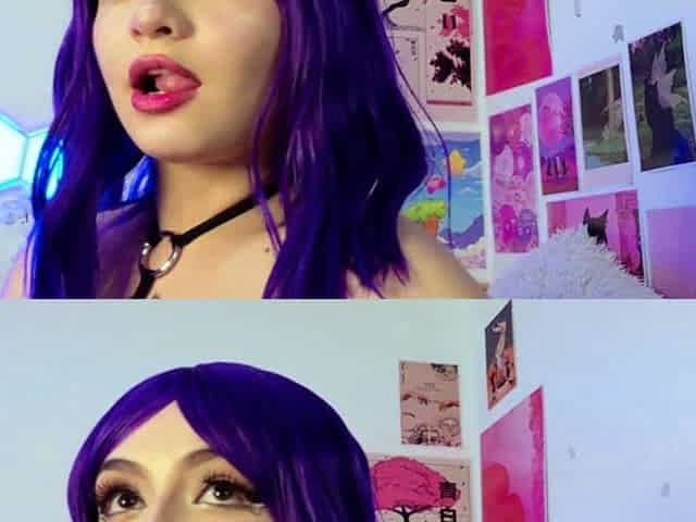 Blue Hair Chick Gives A Wild Pussy Fuck