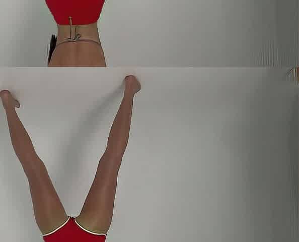 gorgeous yoga sjort red shorts