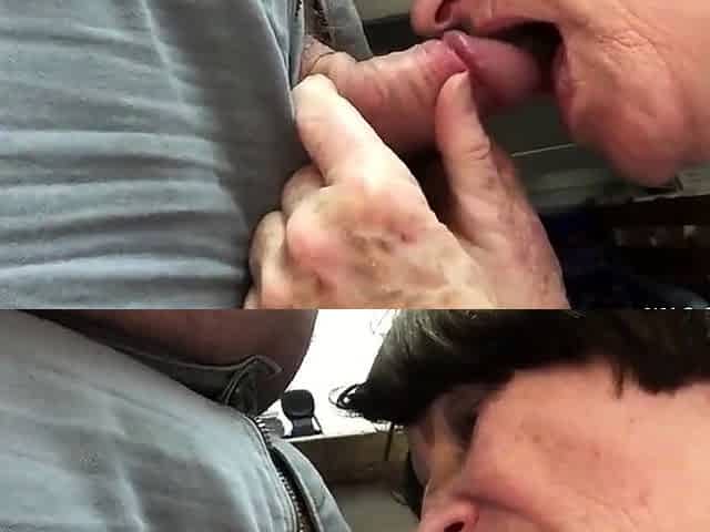 Office Blowjob with a Mature Amateur