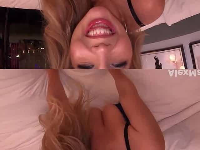 Golden-haired with Large Natural Breasts Orgasms Non Stop.