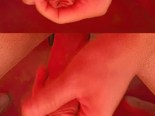 Hunk masturbating large rod POV