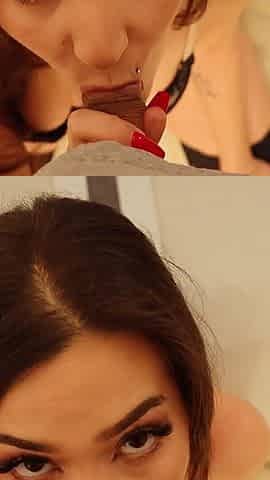 Horny Blowjob - but I Cum Too!