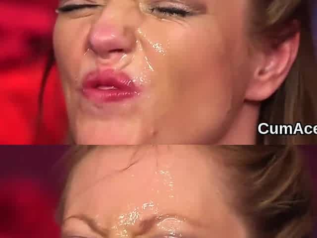 Feisty Centerfold Gets Cumshot On Her Face Gulping All The Spunk