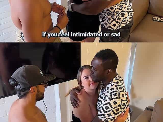 Your wife has awesome bazookas! - technician screws with an interracial pair