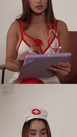 Nurse at Home Service Ended up in the Hottest Sex Ever with Her Patient! POV