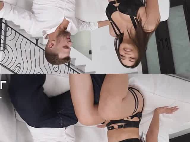 Scarlett's Booty Stretched to the Restrictions by Vince's Monster Jock