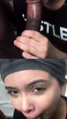 POV blowjob for a big cock from black thug