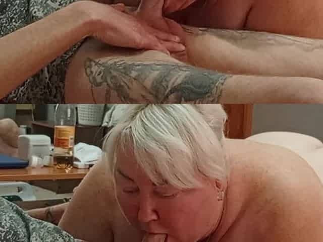 Stepmom Helps Me Cum by Giving Blowjob