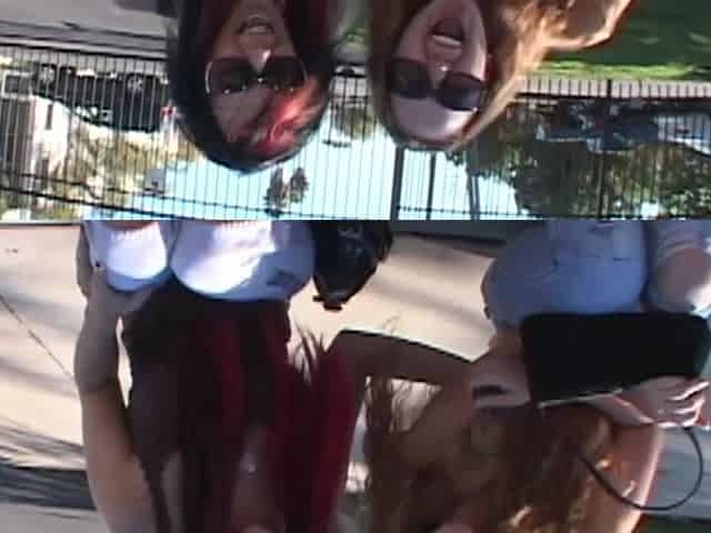 Isis Ray and Leighlani Red Gladly Accept to Film the Interracial Blowbang and Happily Strip