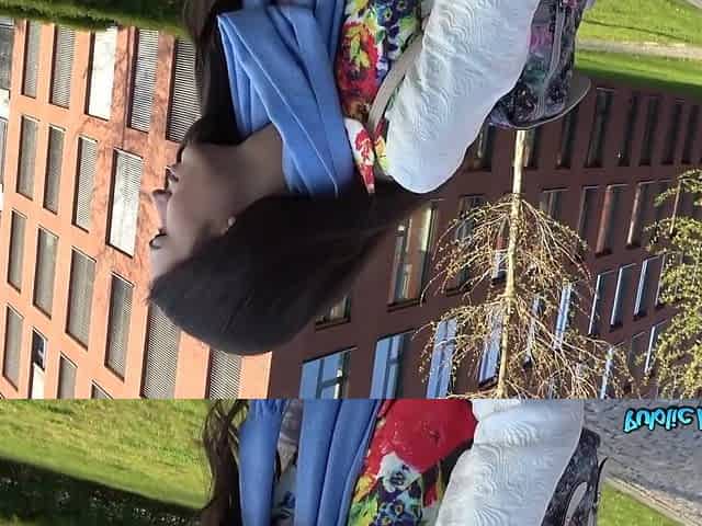 Public Agent - striking Brunette hair with hirsute vagina Rides me like mad and drinks my milk