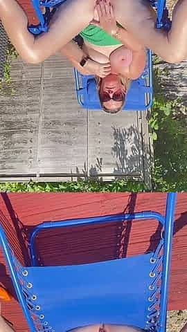Caught by My Neighbour Playing with My Pussy
