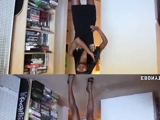Ebony Lady Gives Her Boyfriend A Tugjob
