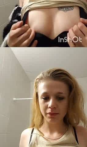 Blonde in The Bathroom