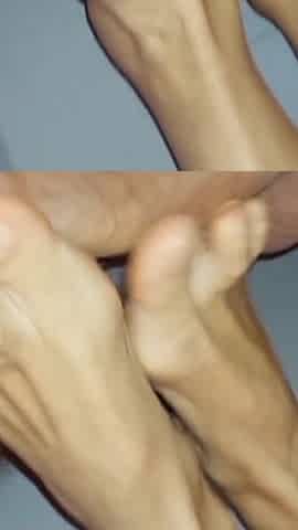 Amateur Blonde Wife Enjoys Foot Fetish and Pussy Creampie