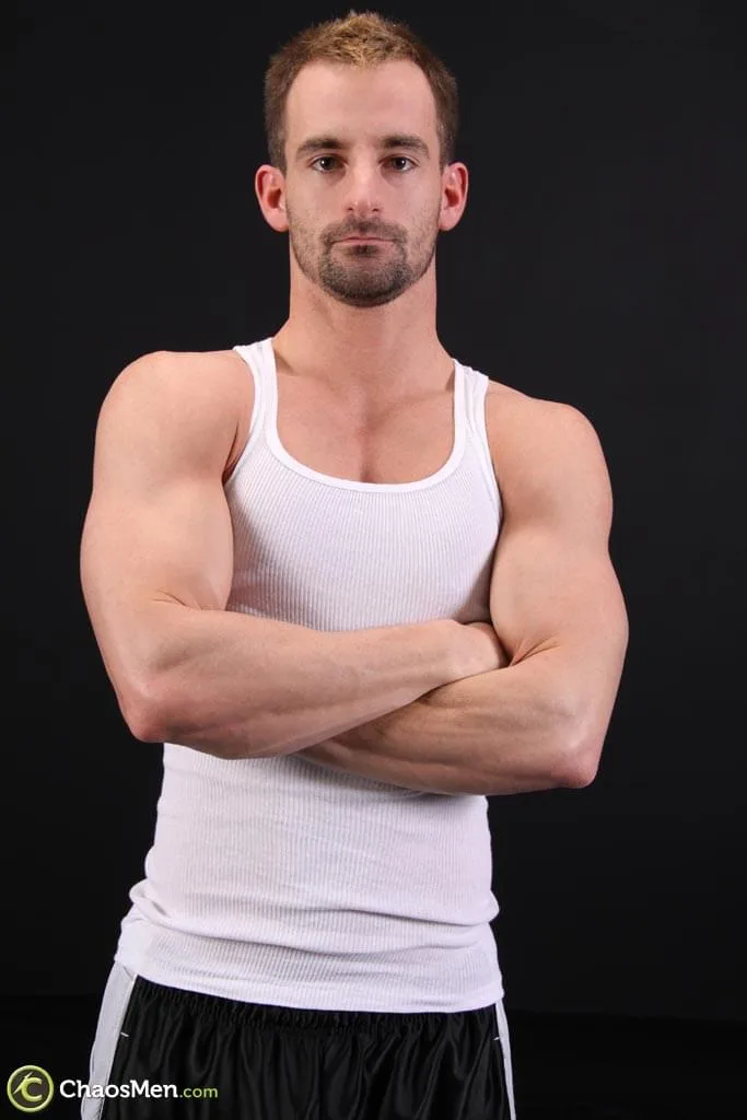 Editors’ Pick: Muscular gay hottie Allen pulls out his big dick and poses with an erection — In Focus