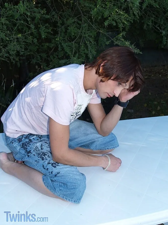 Lonely gay hottie Christian O grabs and massages his dick in a solo — Highlights
